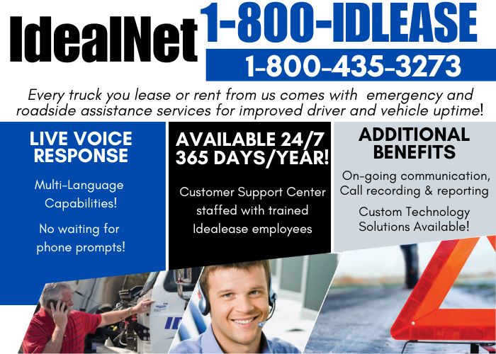 Idealnet 24/7 Roadside Assistance from Idealease