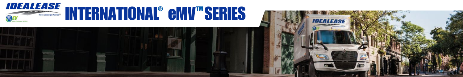 Idealease International eMV Electric medium duty commercial truck for lease